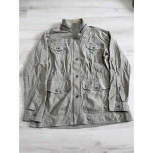 Y2K Style Kuhl Women's Overcoat Safari Photographer Pockets Utility Size Large